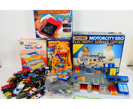 Corgi - Matchbox - Tyco - Others - A group of playworn diecast and plastic cars with three boxed vintage toys. Lot includes M