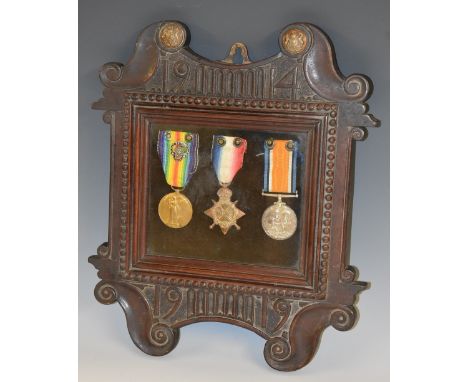 Medals, World War One, trio, named to 85434 Driver G Bull, Royal Field Artillery, comprising 1914-15 Star, British War and Vi