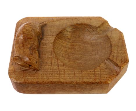 'Mouseman' oak ashtray, by Robert Thompson of Kilburn   Condition Report   Click here for further images, condition, auction 