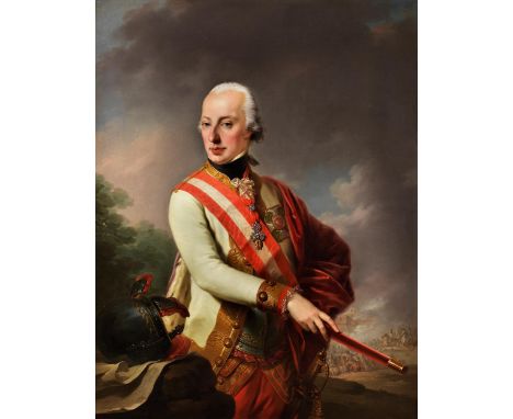 Josef Kreutzinger, 1757 Wien – 1829 ebendaLeopold IIÖl auf Leinwand. Doubliert.106,5 x 83 cm.Rahmenmaß: ca. 190 x 125 cm.In m