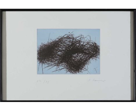 ARNULF RAINER (1929 Baden bei Wien) Farbradierung auf Bütten, "Drahtwolke" (1997), unten rechts in Bleistift signiert "A. Rai