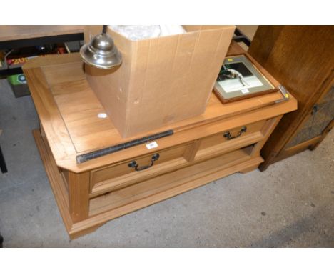 A light oak tv stand 