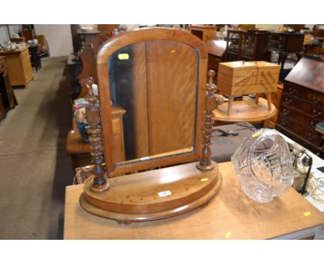 A Victorian mahogany swing frame mirror 