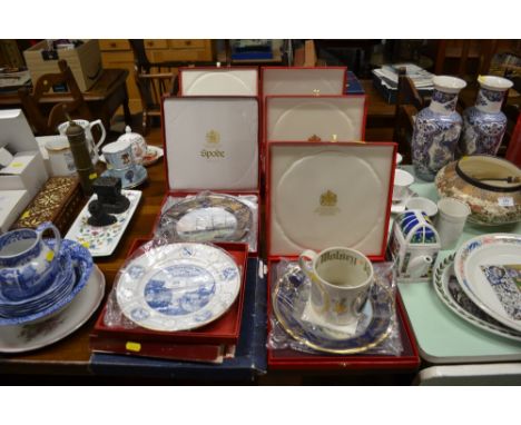 Six various Spode collector's plates in original boxes; and two other collector's plates