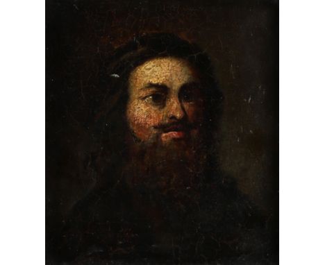 Dutch School c.1700 Portrait of a bearded man, bust-length Oil on panel 20.3 x 17.8cm; 8 x 7in