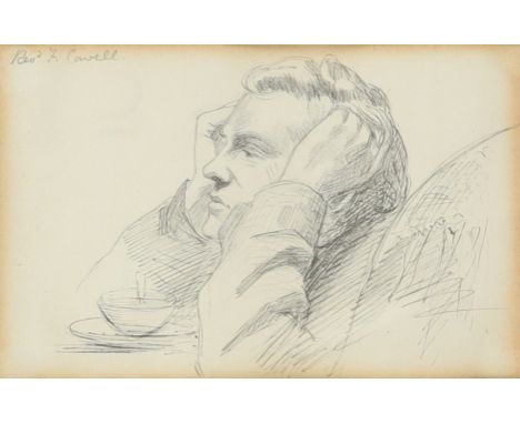 James Hayllar (1829-1920) Portrait of Rev. F. Cavell with his head in his hands; Portrait of Richard Cobden M.P. Two, the for