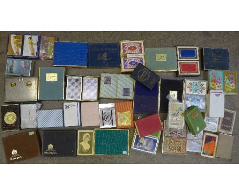 A collection of 1950's, 60's and 70's playing cards, including double packs, approximately sixty packs in total