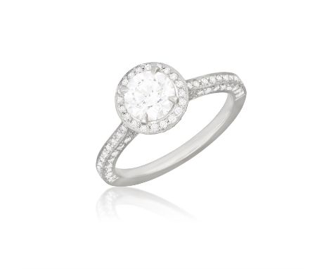 A DIAMOND SINGLE-STONE RING, BY BOODLES, 2013The brilliant-cut diamond weighing 0.80ct with a four-claw setting, to a brillia