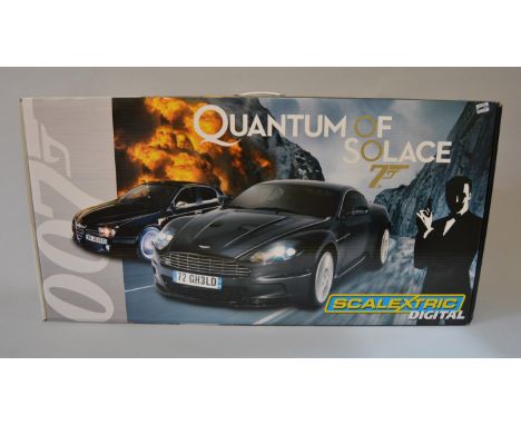 James Bond 007. A boxed Scalextric Digital James Bond slot car racing set, C1222 'Quantum of Solace' in 1:32 scale, the outer