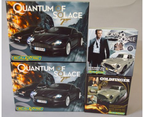 James Bond 007. Two boxed Scalextric James Bond 'Quantum of Solace' C2922A limited edition, two model sets, each containing a