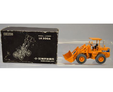 Kobelco Wheel Loader LK 300A 1:30 scale diecast model. VG, boxed.