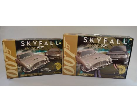 James Bond 007. Two boxed  Scalextric James Bond 'Skyfall' slot car racing sets, C1294  in 1:32 scale, sealed in box, togethe