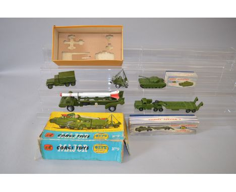 Three boxed military diecast models, Corgi Major Gift Set 9 'Corporal Missile Erector Vehicle, Launcher and Tow Truck', overa
