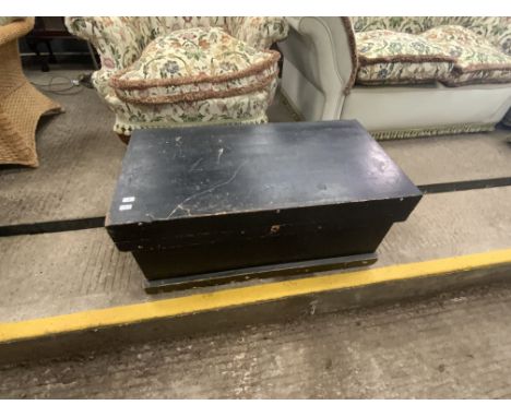WOODEN CARPENTRY CHEST AND TOOLS
