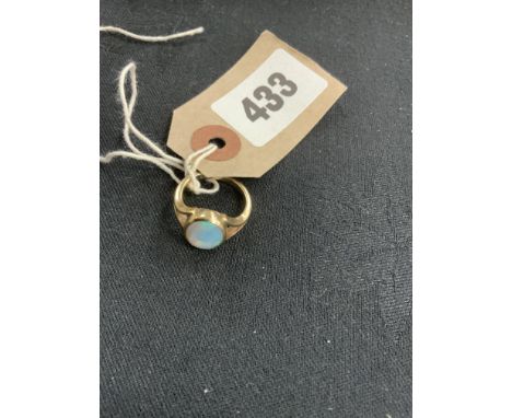GOLD RING SET WITH OPAL 4.57G