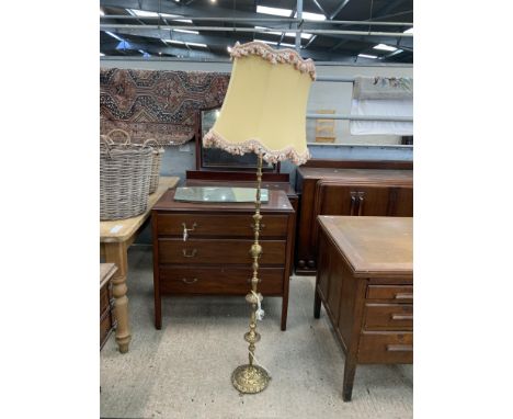 MODERN BRASS EFFECT STANDARD LAMP