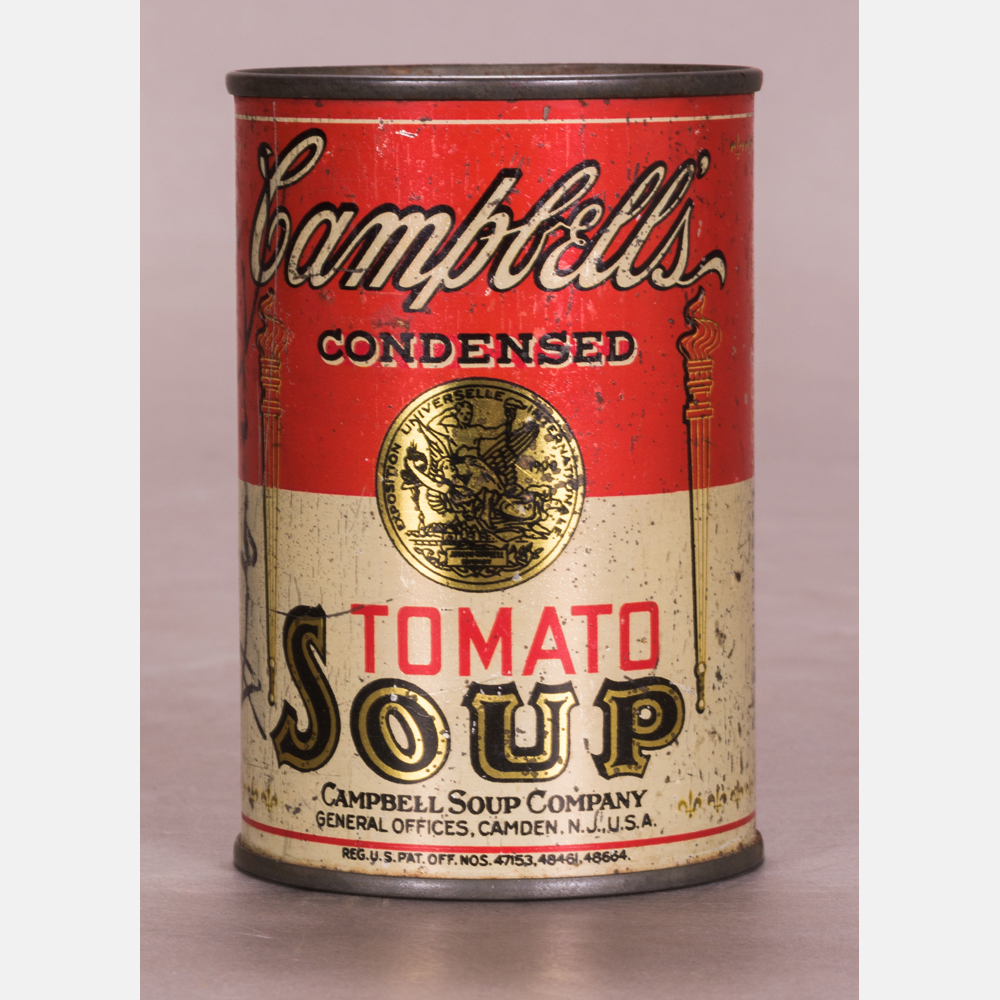 Andy Warhol (1928-1987) Campbell's Tomato Soup Tin can Signed Andy ...