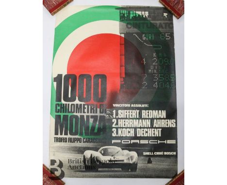 Eight original vintage Porsche Motorsport successes posters circa 1960s and 70s, various publishers, including 1969 Monte Car