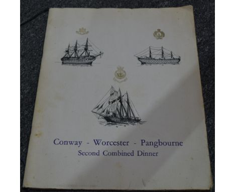 (Ephemera) Conway-Worcester-Pangbourne 2nd Combined Dinner programme, 15th July 1963, various signatures to the back page inc
