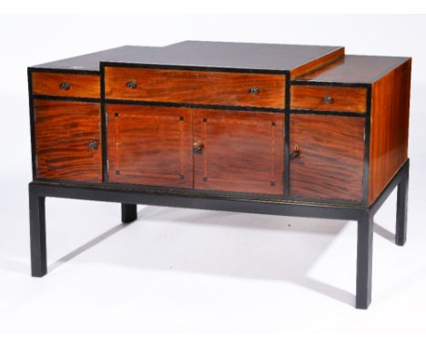 Attributed to Ambrose Heal (British, 1872-1959)
mahogany and ebony sideboard '726' ,circa 1920's, from the catalogue 'Reasona
