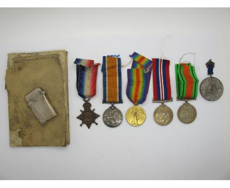 WWI Trio of Medals, consisting of 14/15 Star, War and Victory medals, to:56647 Private E. Smith Royal Army Medical Corps incl