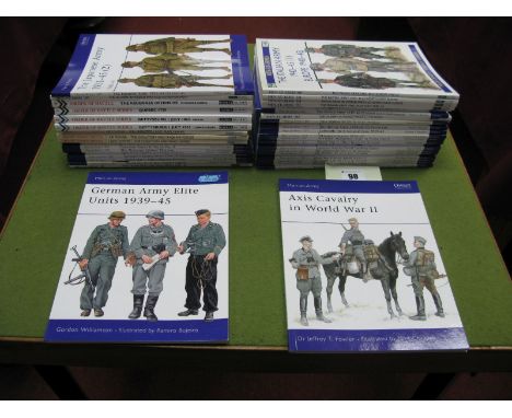 Osprey Publishing 'Men-At-Arms' Series Thirty Five Volumes, covering WWII era and later armies including WWII Soviet Armed Fo