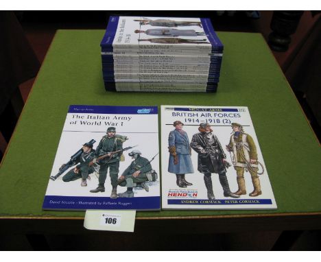 Osprey Publishing 'Men-At-Arms' Series Twenty Five Volumes, covering XX Century pre WWII armies including The German Army in 