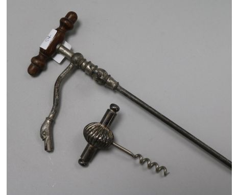 A brandy taster and a corkscrew