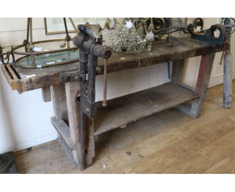 A work bench, W.210cm