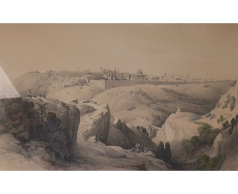 After David RobertslithographJerusalem from the Mount of Olives12.5 x 19in.