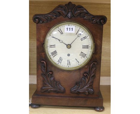 A William IV mahogany bracket timepiece