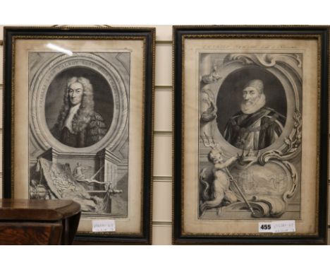 Hugh Braken2 engravingsPortrait of Charles Lord Talbot and Charles Howard, overall 16.5 x 11.5in., and a print of Charles I