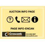 Important Sale Information - Information Importante sur le vente