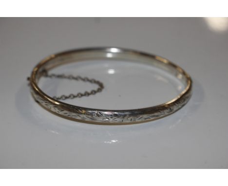 A silver hinged bangle, Chester, Charles Horner
