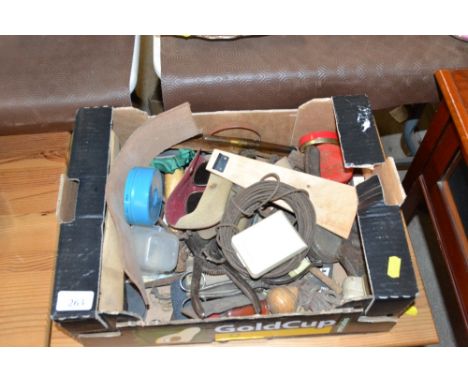 A box of various tools 