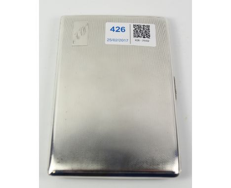 Silver cigarette case Birmingham 1945 approx 6oz   Condition Report   Click here for further images, condition, auction times
