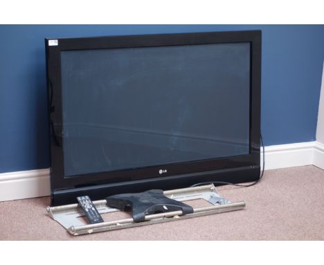 LG 42'' 42PC56 plasma television with wall bracket with remote (This item is PAT tested - 5 day warranty from date of sale)  