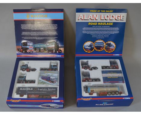 Two Boxed Corgi Hauliers of Renown 1:50 scale limited edition truck sets,'Malcolm'  (mirrors present and have mostly been att