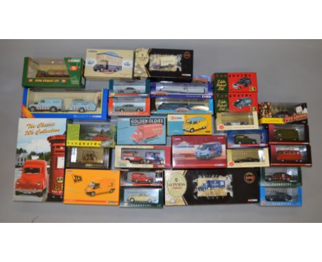 29 x Assorted Corgi's & Vanguard models. Various scales. Include Guiness & Eddie Sobart. All VG boxed.
