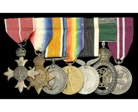 A Great War O.B.E. group of seven awarded to Major D. A. McCurdy, Otago Regiment, late New Zealand Army Postal Service  The M
