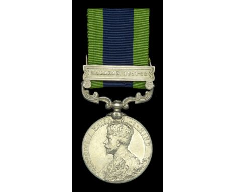 India General Service 1908-35, 1 clasp, Malabar 1921-22 (5719799 Pte. C. W. Richards. Dorset. R.) nearly extremely fine £120-