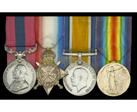 A Great War ‘Western Front’ D.C.M. group of four awarded to Private W. Bute, 1st/3rd (City of London) Battalion, London Regim