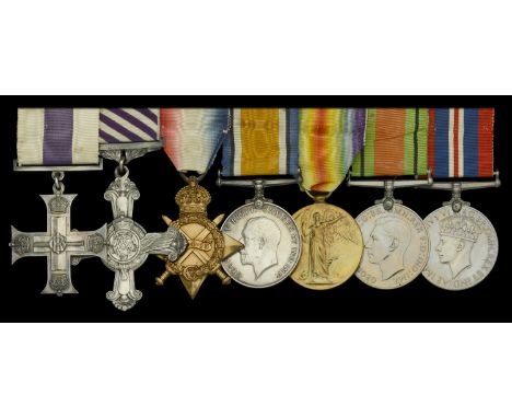 A fine Great War Observer’s ‘Western Front’ M.C. and Pilot’s ‘Italian theatre’ D.F.C. group of seven awarded to Captain H. A.