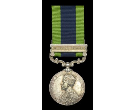 India General Service 1908-35, 1 clasp, Malabar 1921-22 (5718793 Pte. J. H. Challis. Dorset. R.) very fine £120-£160  ---  Jo