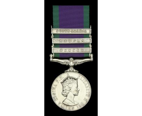 General Service 1962-2007, 3 clasps, Borneo, Radfan, South Arabia (23709400 Cpl. M. R. Jones. Para.) extremely fine  £500-£70