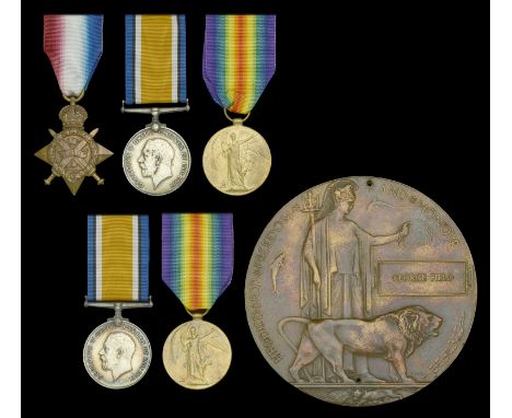 Family Group:  Three: Driver J. Field, Army Service Corps 1914 Star (T-31244 Dvr. J. Field. A.S.C.); British War and Victory 