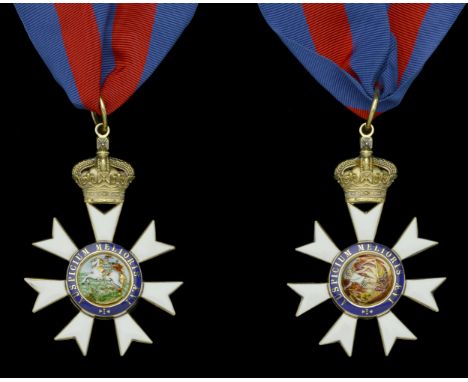 The Most Distinguished Order of St. Michael and St. George, K.C.M.G. Knight Commander’s neck badge, silver-gilt and enamel, u