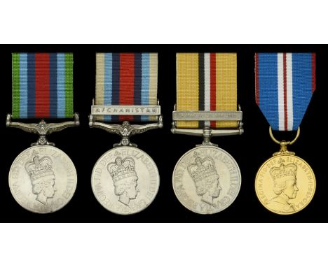 Four: Lance-Corporal M. R. Lott, Royal Engineers  Operational Service Medal 2000, for Sierra Leone (25068222 Spr M R Lott RE)