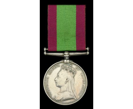 Afghanistan 1878-80, no clasp (1060. Pte. Wm. Maloney. 63rd. Regt.) pawn-broker’s mark to obverse field, edge bruising and li