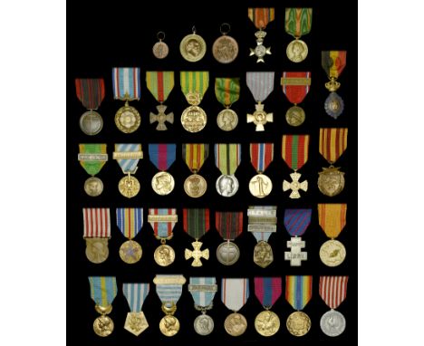 France, Republic, A selection of French Medals, including Combatants Cross; Combatant Volunteers Cross (2); Combatant Resista